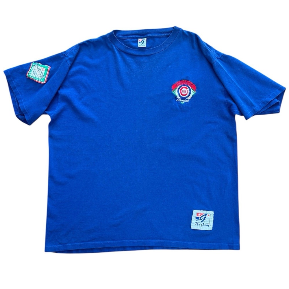 Vintage 1992 The Game Chicago Cubs MLB Baseball Collectors Series T-shirt LRG
